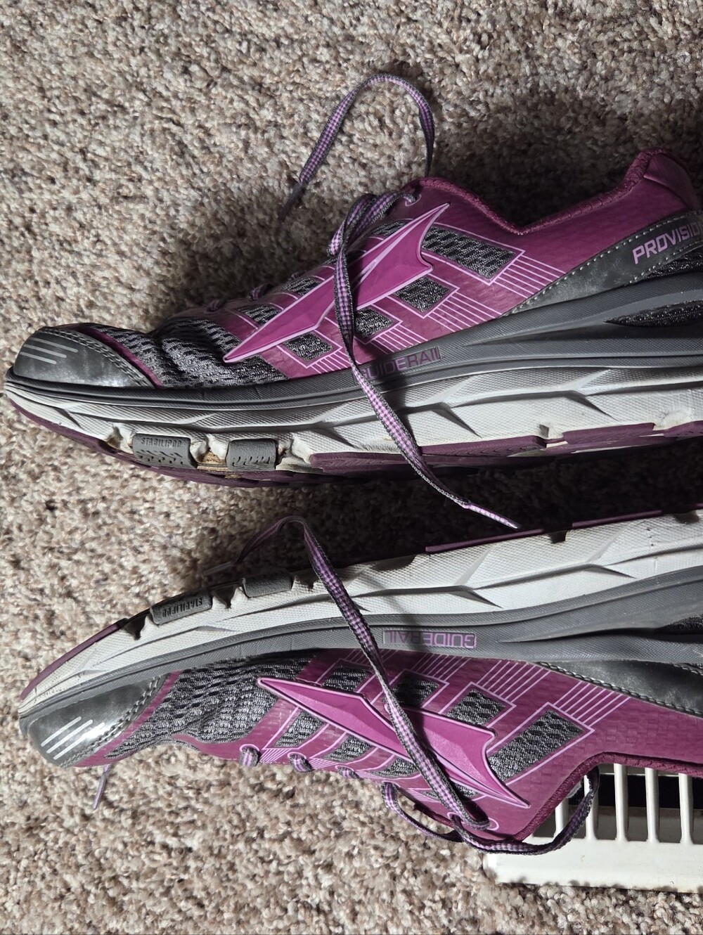 Altra Women's Plum and Gray Trail Running Shoes - Picture 2 of 2
